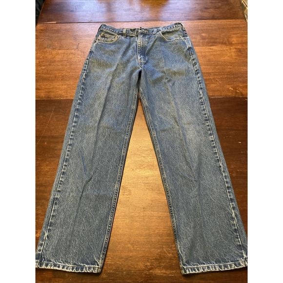Vintage‎ Carhartt Relaxed Fit Men's 36x32 100% Cotton Blue Jeans - Picture 1 of 7